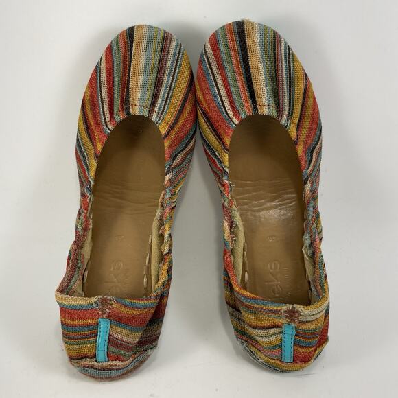 Tieks By Gavrieli Sunset Stripe Travel Flat Ballet Multicolor Womens Size 8 - Picture 6 of 9